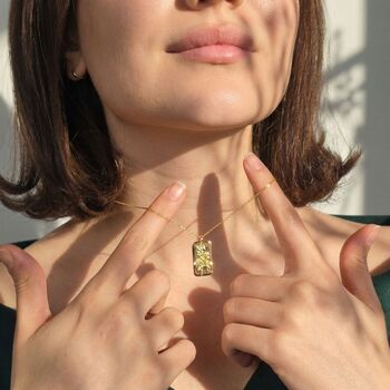 Dainty Rose June Birthflower Gold Plated Charm Necklace, 2 of 5