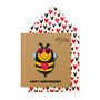 Handmade Anniversary Bee Personalised Card, thumbnail 1 of 3