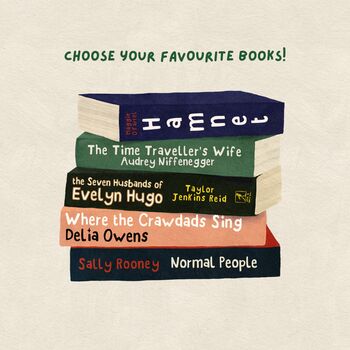 Personalised Favourite Books Print, 3 of 5