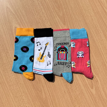 Unisex Jukebox Socks Gift Set, 3 of 3