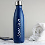 Personalised Blue Water Bottle For Men, thumbnail 1 of 4
