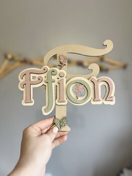 Personalised Name Sign For Kids Wall Initial Door Sign, 12 of 12