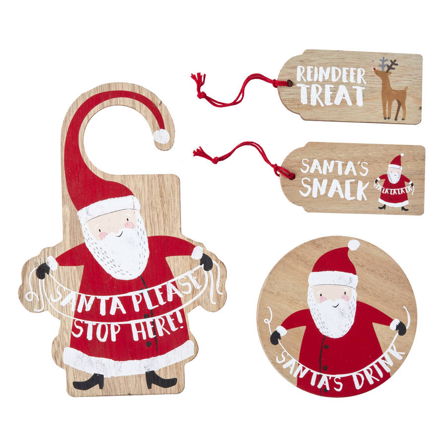Wooden Santas ing Christmas Eve Kit