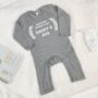 Personalised Our First Fathers Day Babygrow, thumbnail 8 of 9