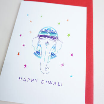 Diwali Card With Ganesha Design, 2 of 7