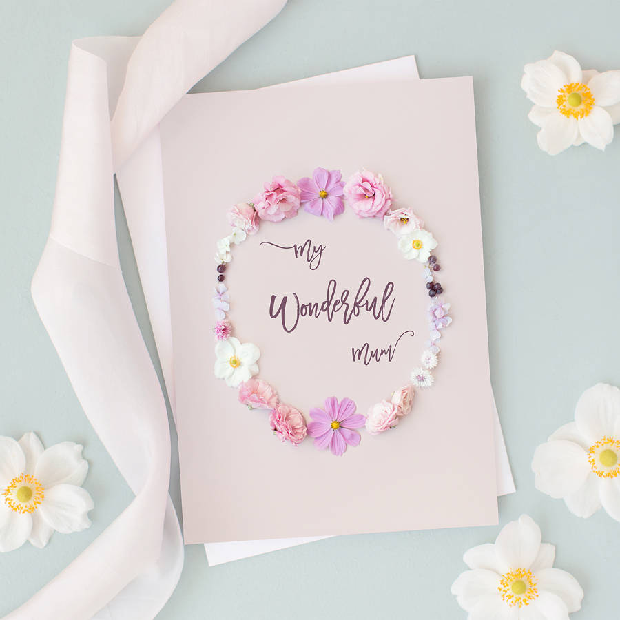 My Wonderful Mum Card By Love Lila Art