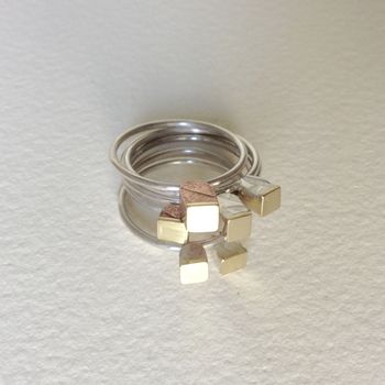 Tiny 'Cup Cake' Embossed Stacking Ring, 3 of 9