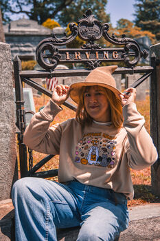 Autumn Smiles Embroidered Sweatshirt, 4 of 5