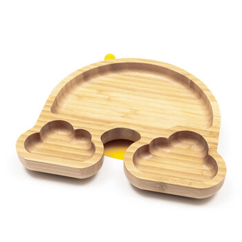 Baby Bamboo Weaning Suction Section Plate, 4 of 12