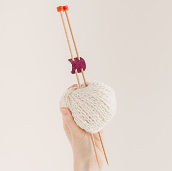 Suede Knitting Needle Holders, 6 of 7