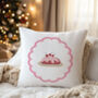 Cherry Christmas Pudding Cushion, thumbnail 5 of 5