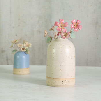 Pink Primrose Bouquet Handmade Ceramic Flowers, 8 of 8