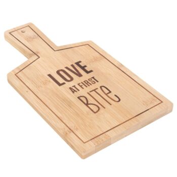 Love At First Bite Bamboo Serving Board, 4 of 4