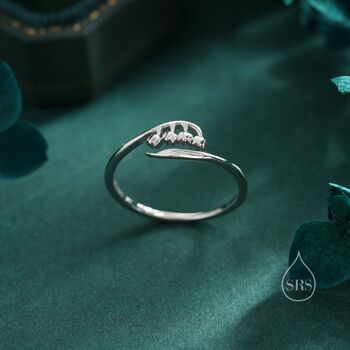 Sterling Silver Lily Of The Valley Ring, 5 of 12