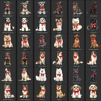 Personalised Christmas Dog Mug Christmas Gifts For Dog Lovers Choose Your Breed, 4 of 10