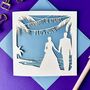 Personalised Papercut Beach Wedding Card, thumbnail 2 of 5