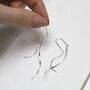 Sterling Silver Falling Threader Earrings, thumbnail 6 of 8