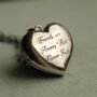 Chunky Silver Heart Locket Necklace, thumbnail 1 of 9