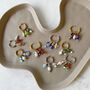 No Waste Millefiori Bead And Pearl Huggie Hoops, thumbnail 5 of 10