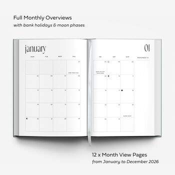 2026 Diary, Meal Planner And Pen: Stationery Gift Bundle, 8 of 12