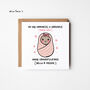 Personalised Congratulations New Baby Girl Card With Choice Of Skin Tone, thumbnail 2 of 3