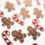 20 X Candy Cane And Gingerbread Christmas Confetti, Table Scatter, Decorations, Festive Decor, thumbnail 4 of 6