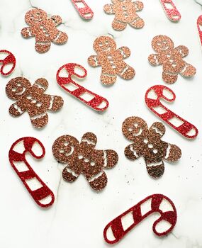 20 X Candy Cane And Gingerbread Christmas Confetti, Table Scatter, Decorations, Festive Decor, 4 of 6
