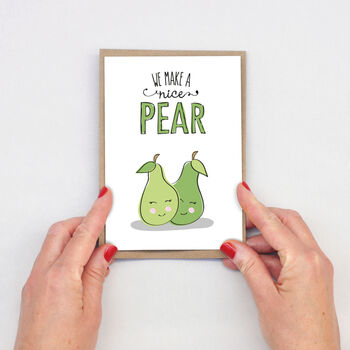 We Make A Nice Pear Valentines Day Card, 2 of 3