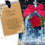 Fairytale Personalised Velvet Rose Christmas Boxed Card, thumbnail 1 of 10