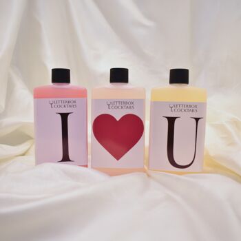 Valentine's Mini Letterbox Cocktails Gift Box, 2 of 5