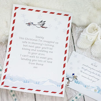 'Dad To Be' Sleepsuit Stork Mail From Mummy's Tummy, 12 of 12