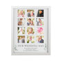 Personalised Botanical White Multi Photo Frame Wedding Gift, thumbnail 6 of 6