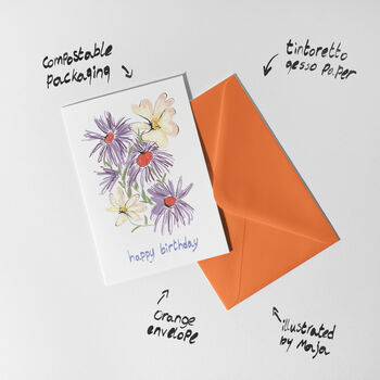 Happy Birthday Floral Card, 3 of 4
