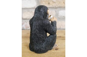 Tea Drinking Monkey Figurine – Chimpanzee Ornament, 3 of 3