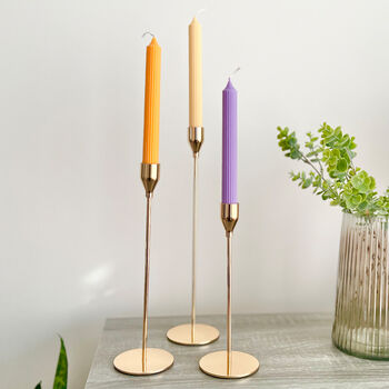 Pastel Dinner Candles Soy Wax Taper Candle, 4 of 6