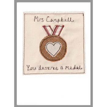 Personalised Bronze Medal Congratulations Card, 10 of 10