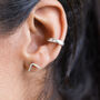 Silver Faceted Ear Cuff, thumbnail 1 of 7