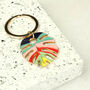 Rainbow Monstera Leaf Keyring, thumbnail 4 of 6