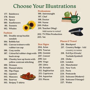 Personalised Favourite Couple Things Wedding Gift Print, 7 of 8