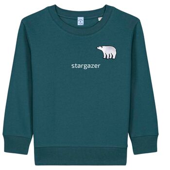 Organic Cotton Embroidered Polar Bear Sweatshirt, 5 of 11