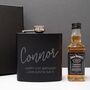 Personalised Hip Flask And Jack Daniels Gift Set, thumbnail 2 of 3