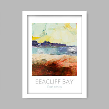 Seacliff Bay Scottish Coastal Poster Print, 4 of 4
