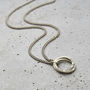 Personalised Men's Silver Interlinking Ring Necklace, thumbnail 2 of 5