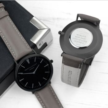 Men's Modern Vintage Personalised Watch, 3 of 6