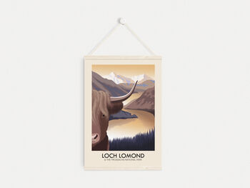 Loch Lomond National Park Travel Poster Art Print, 6 of 8