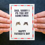 Funny Gaming Father's Day Card And Cufflinks, thumbnail 1 of 3