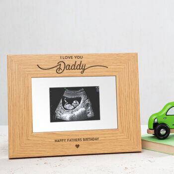 Personalised Baby Scan Photo Frame For Dad To Be, 2 of 4