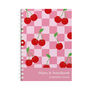 Personalised Cherries Combined Diary And Notebook, thumbnail 2 of 5