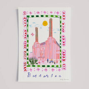 Battersea Power Station Art Print, South West London Scene, 4 of 8