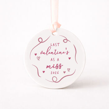 Last Valentines As A Miss Bottle Tag Gift, 7 of 7